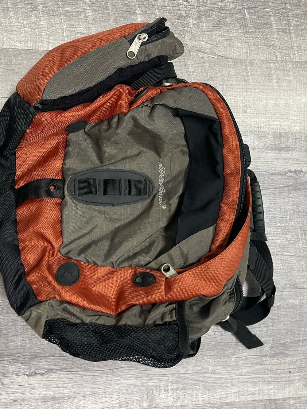 Eddie Bauer Orange and Olive Outdoor Daypack